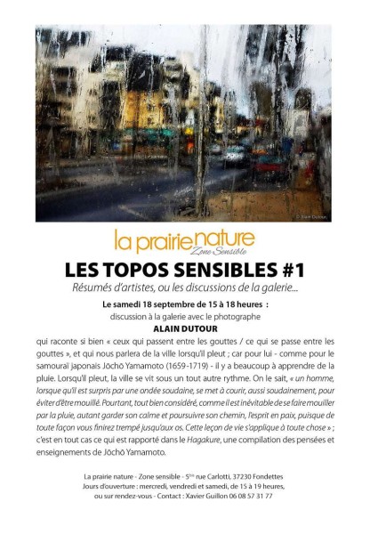 Image de Les topos sensibles # 1 - Alain Dutour : la ville quand il pleut