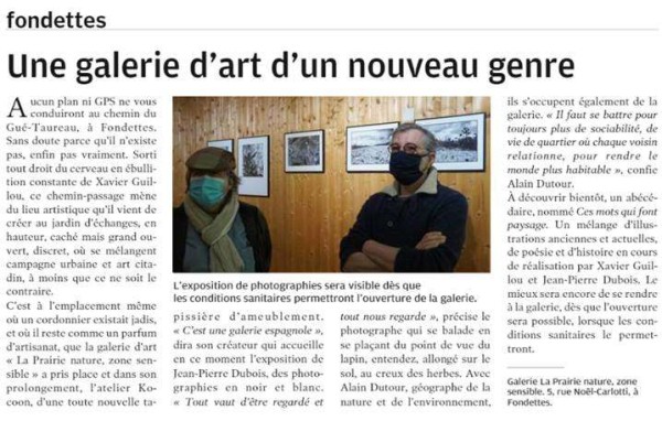 Image de Une galerie d’art d’un nouveau genre.